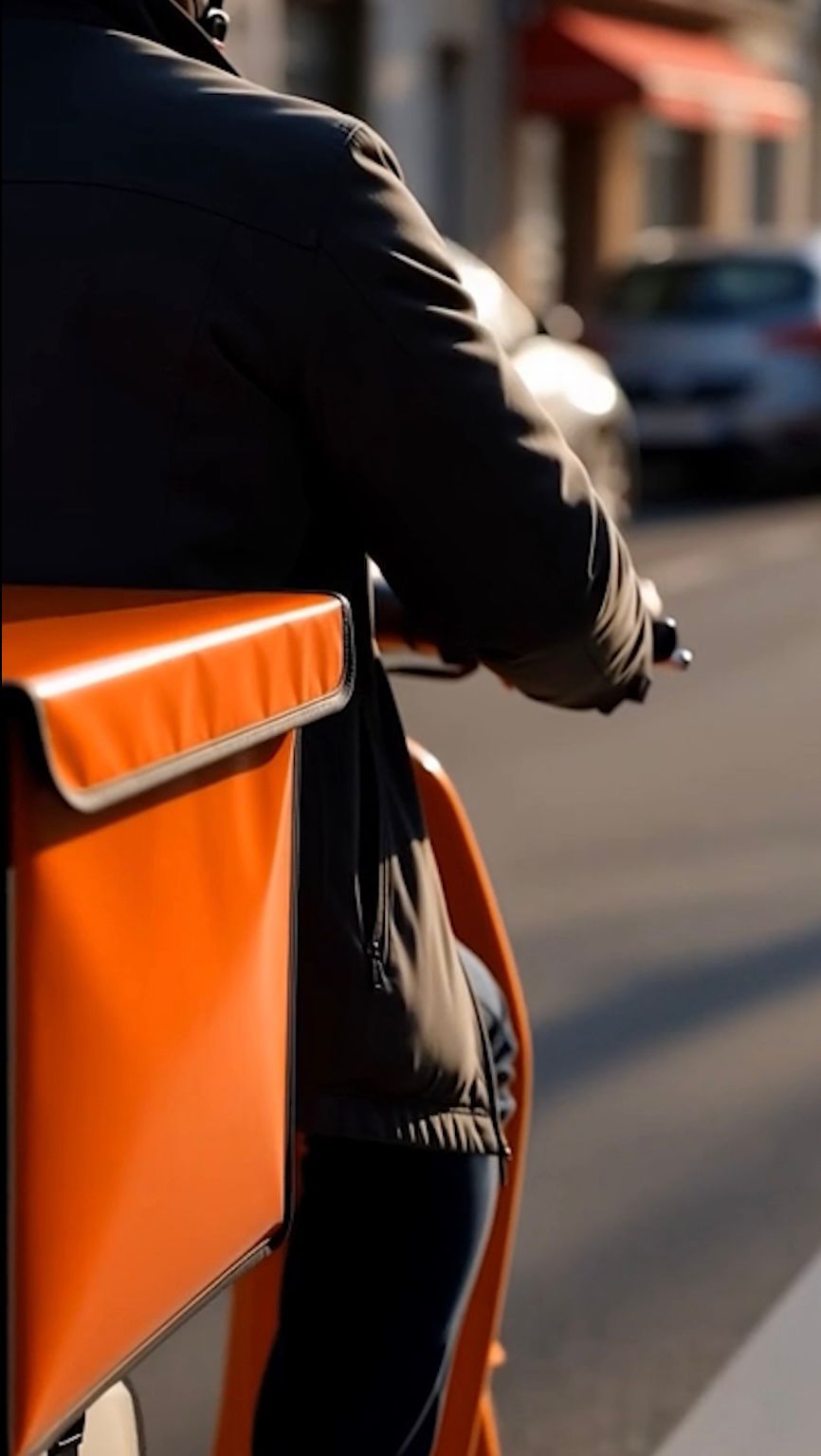 Livreur Proxigo en cours de livraison